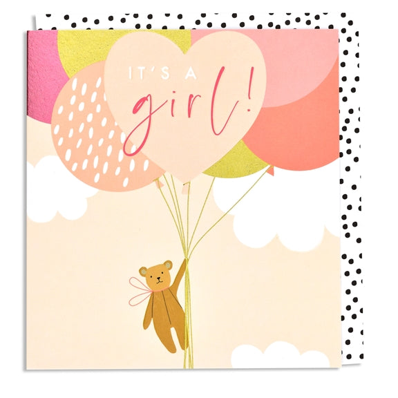It's A Girl - baby card