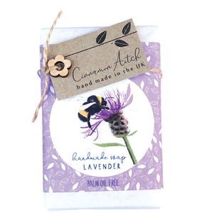 Thistle and Bee, lavender soap bar