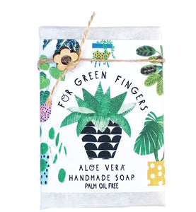 For green fingers, aloe vera soap bar