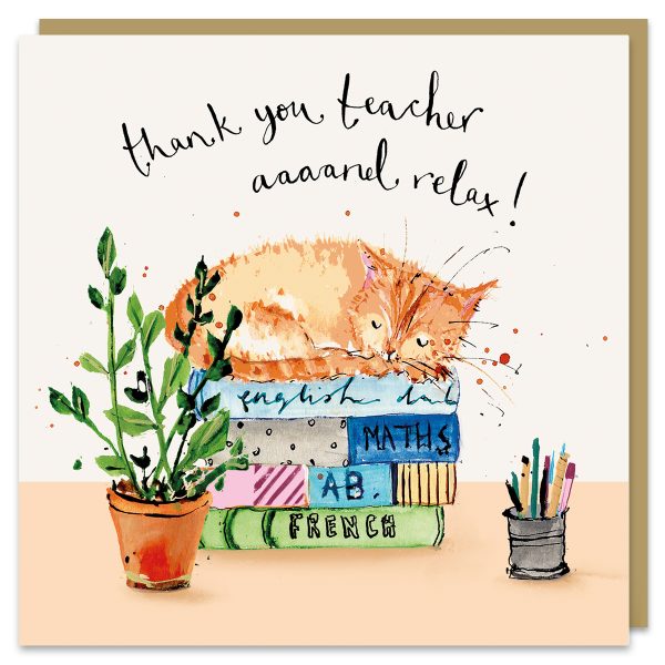 Thank You Teacher - and relax card