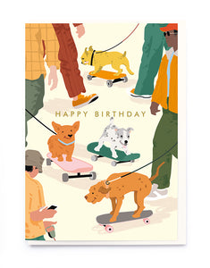 Skateboarding dogs