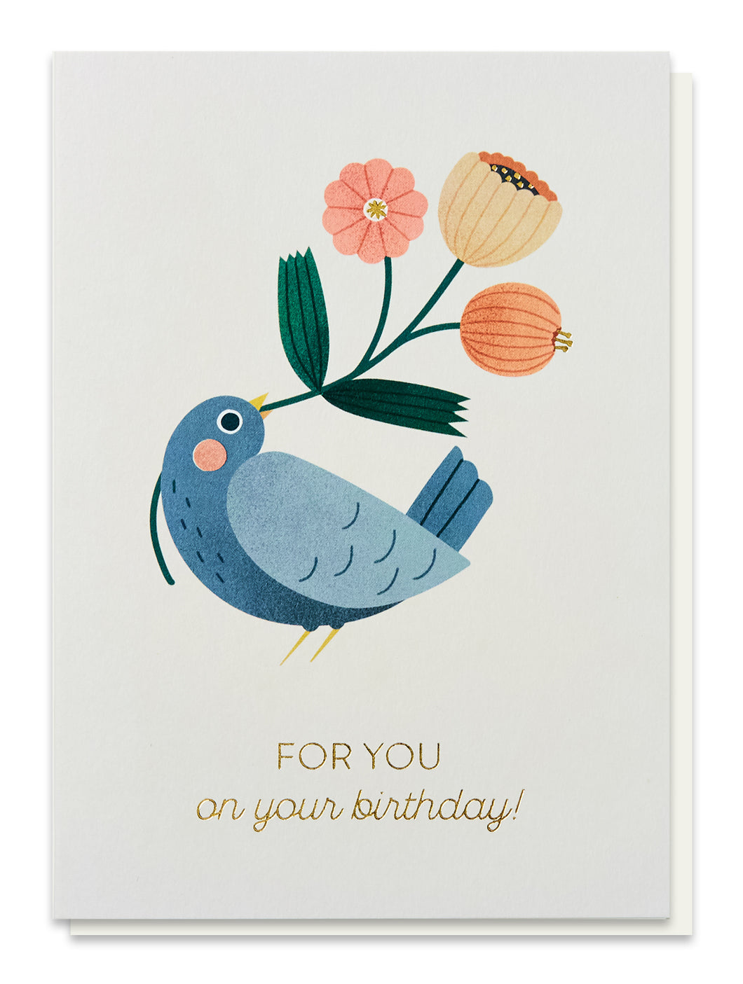 For You on your birthday - blue bird