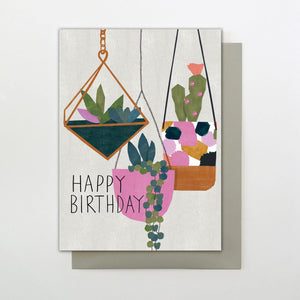 Happy Birthday - hanging plants