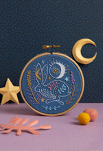 Load image into Gallery viewer, Celestial Hare mini embroidery kit
