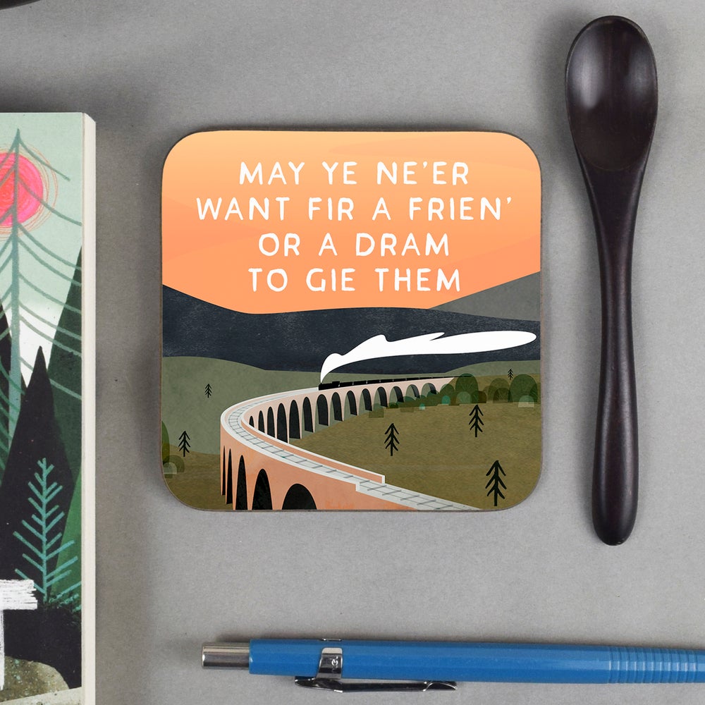 Friend or a Dram - Scottish coaster