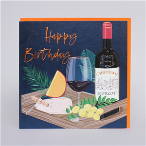 Happy Birthday - wine and cheese