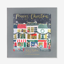 Load image into Gallery viewer, Luxury Christmas cards box of 10 - Christmas street scene
