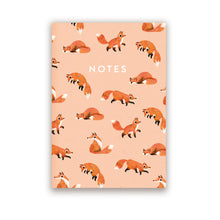 Load image into Gallery viewer, A5 Fox Pattern Notebook

