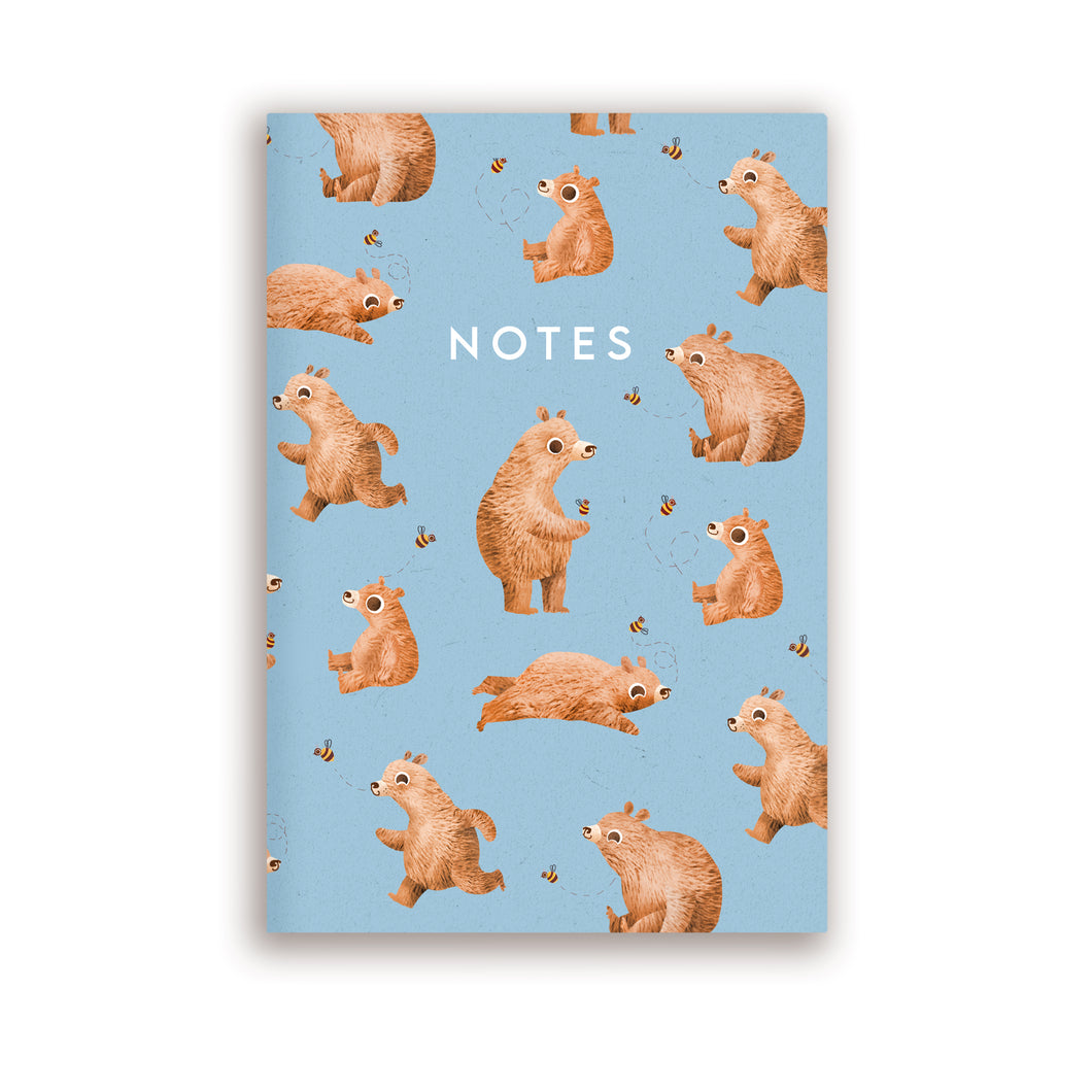 A5 Bear Pattern Notebook