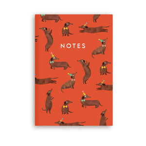 A5 Sausage Dog Pattern Notebook