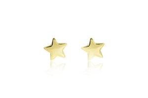 Star Stud Gold Earrings