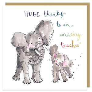 Huge Thanks to an Amazing Teacher card