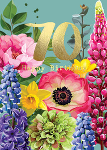 70 Floral card