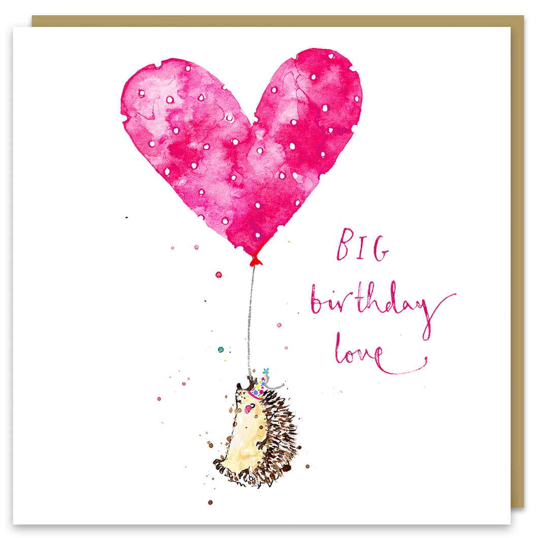 Big Birthday Love card