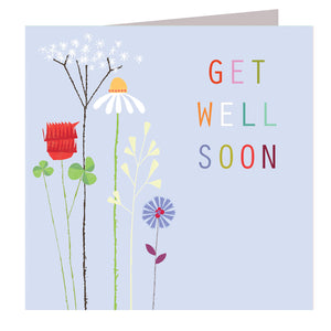 Get Well Soon card floral