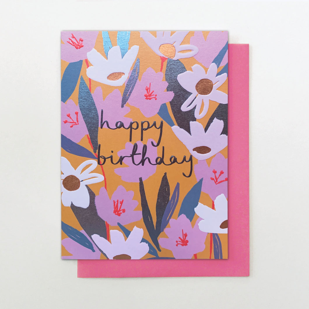 Birthday floral pattern