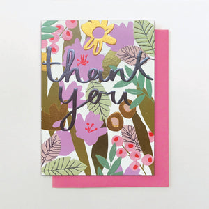Thank you floral pattern