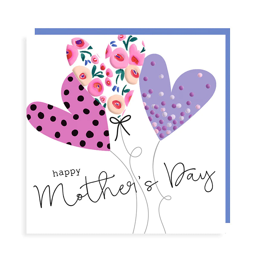 Happy Mother's Day - Heart balloons