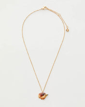 Load image into Gallery viewer, Enamel Hedgehog short gold necklace
