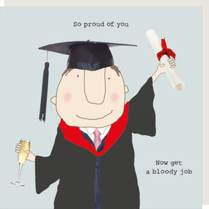 Graduation - now get a job - boy