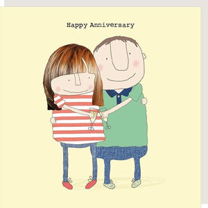 Happy Anniversary - couple with glasses