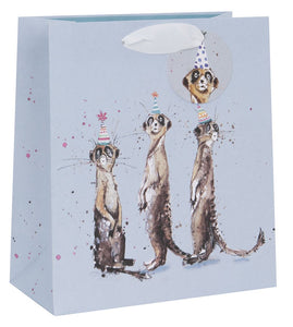Gift bag medium - meerkats