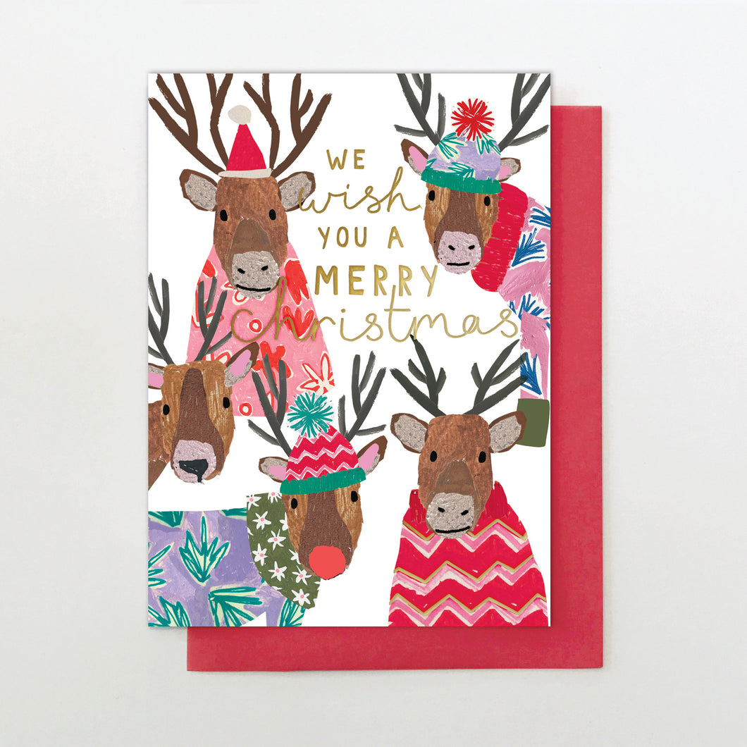 Christmas Card- reindeer gang