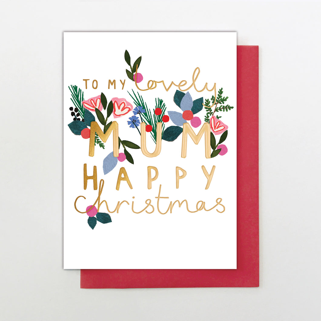 Christmas Card- mum christmas foliage