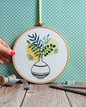Load image into Gallery viewer, Green Fingers embroidery kit
