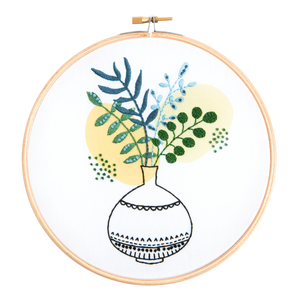 Green Fingers embroidery kit