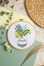 Load image into Gallery viewer, Green Fingers embroidery kit
