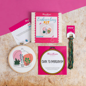 Green Fingers embroidery kit