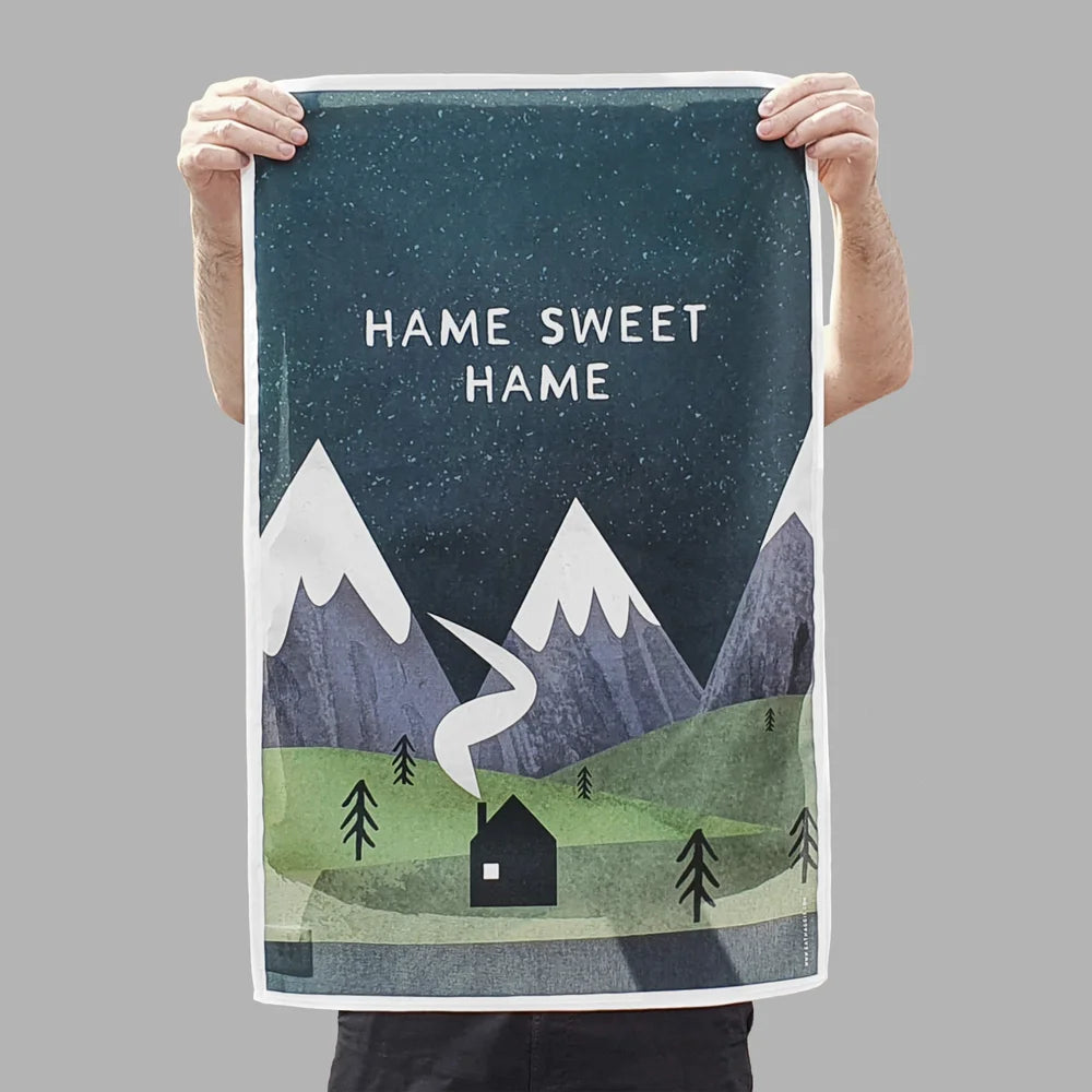 Scottish Tea Towel - Hame Sweet Hame