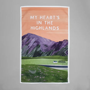 My Heart's in the Highlands - Scottish Tea Towel