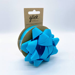 Grosgrain ribbon and bow turquoise