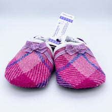 Load image into Gallery viewer, Harris Tweed Baby Shoes - purple check
