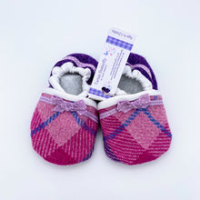 Load image into Gallery viewer, Harris Tweed Baby Shoes - purple check
