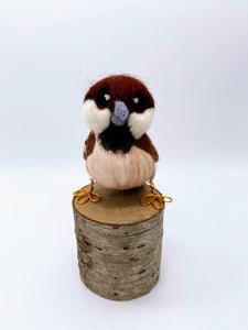 Needle Felted Sparrow