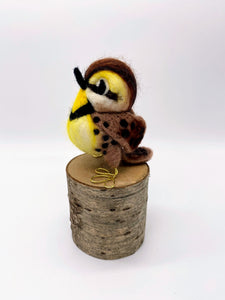 Needle felted Meadowlark
