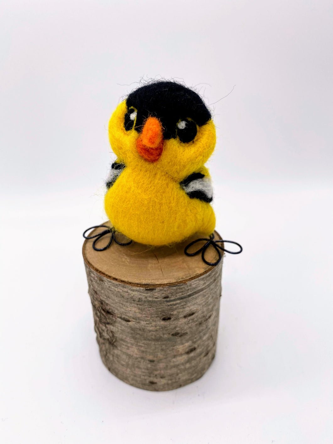 Needle felted American Goldfinch