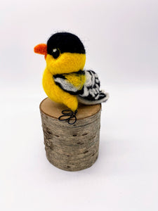 Needle felted American Goldfinch