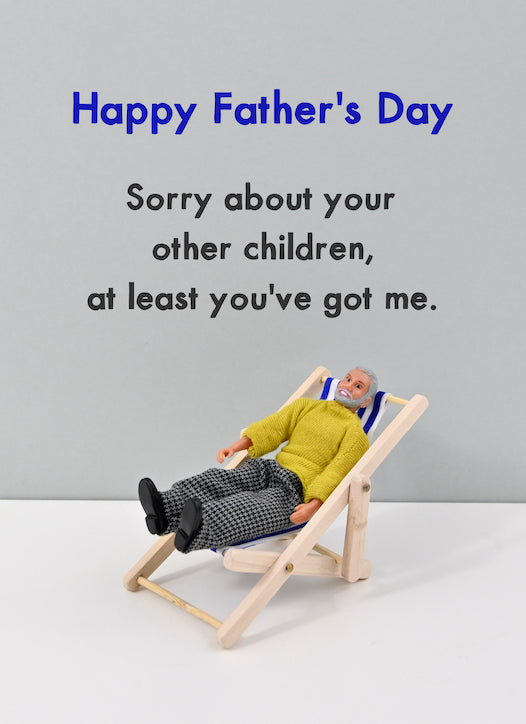 Sorry about your other children Father's Day card