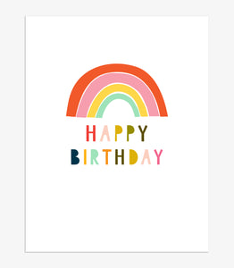 Happy Birthday - rainbow