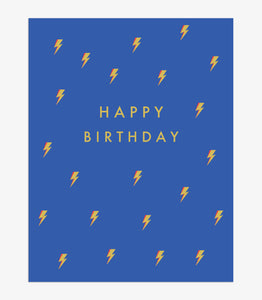 Happy Birthday - lightning bolts