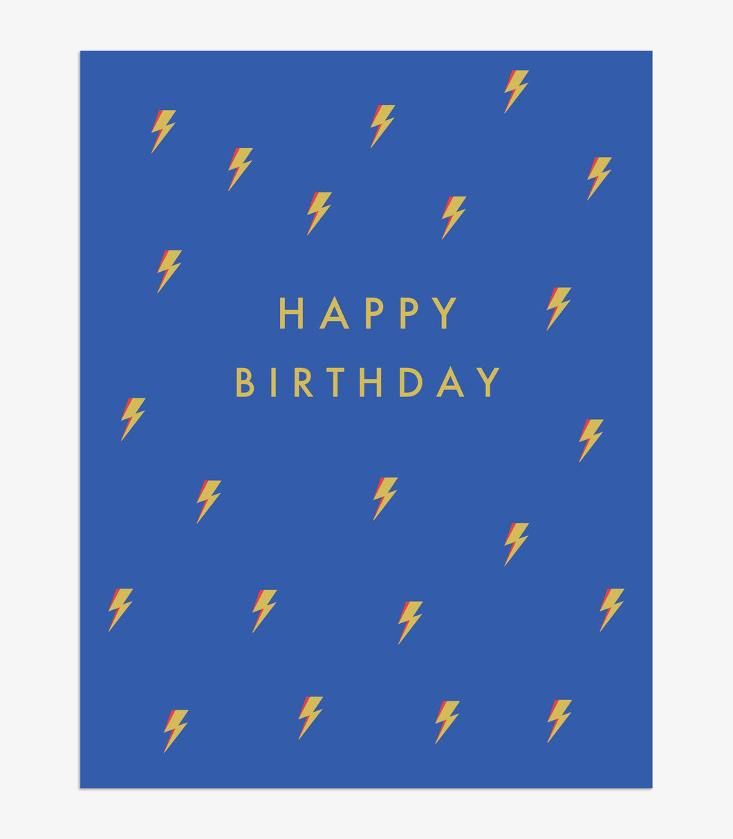 Happy Birthday - lightning bolts