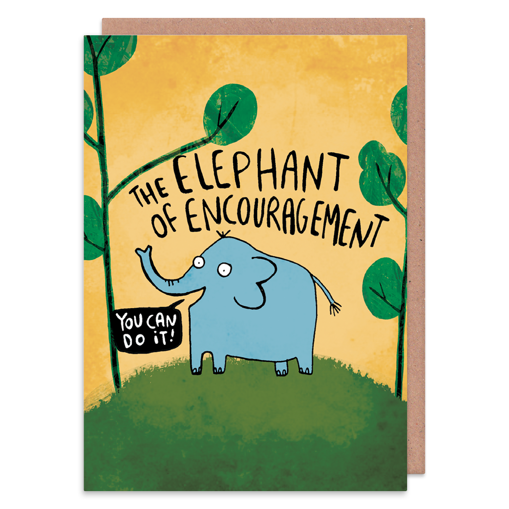 Elephant of Encouragement Greeting Card