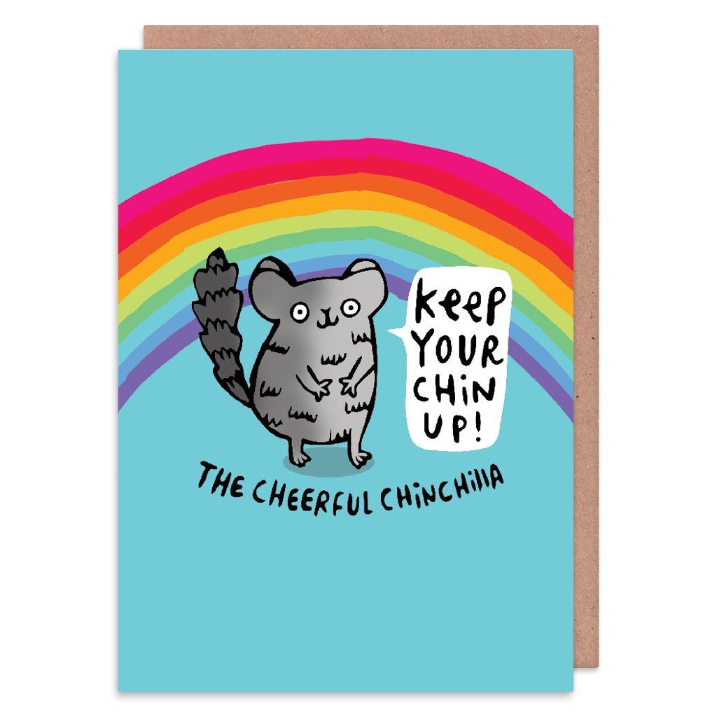 Cheerful Chinchilla Greeting Card