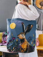 Load image into Gallery viewer, Moonlit Hare Tote Bag
