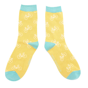 Bikes ladies bamboo socks yellow