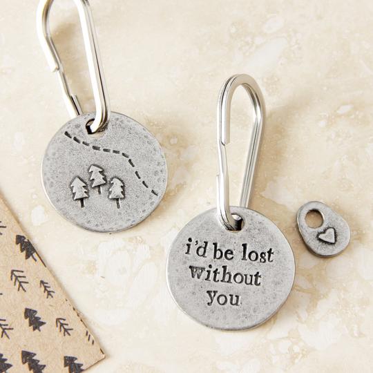 'Lost Without You' keyring